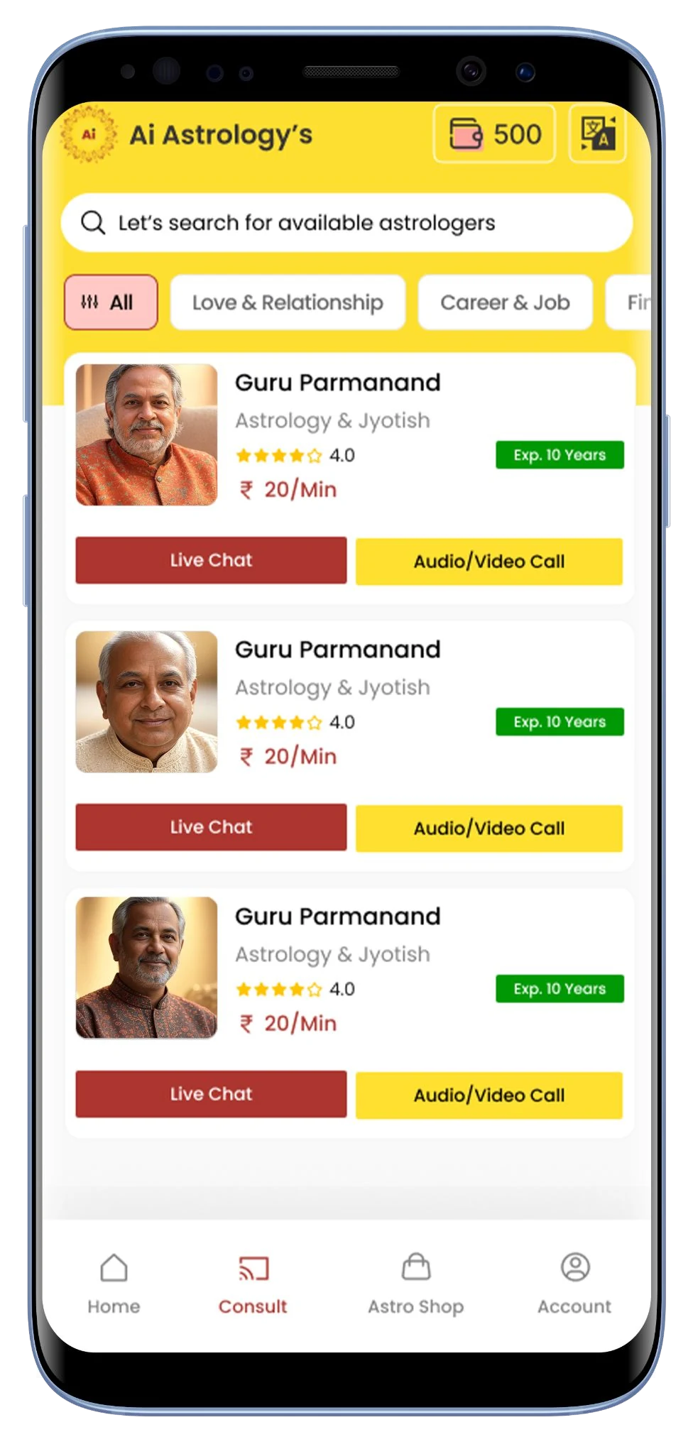 Ai Astrology app screen 5
