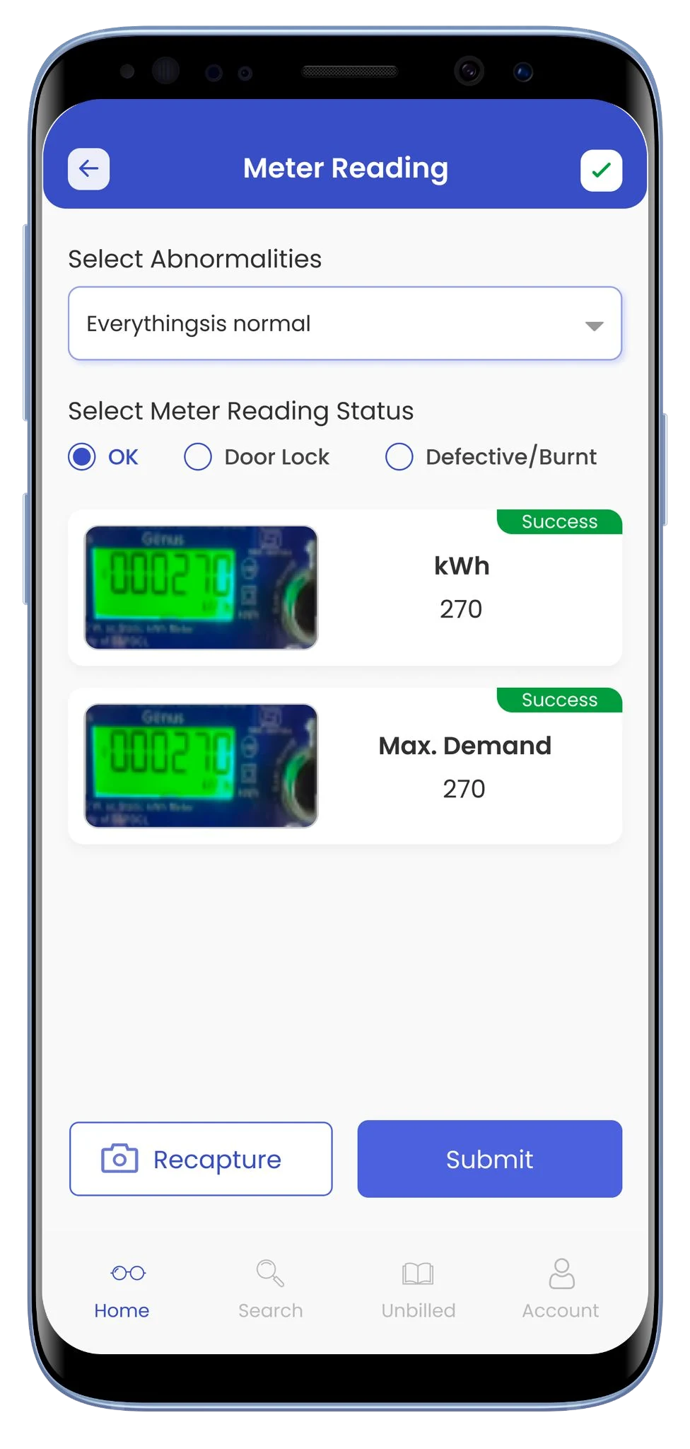 Bihar Energy Spot Billing app screen 4