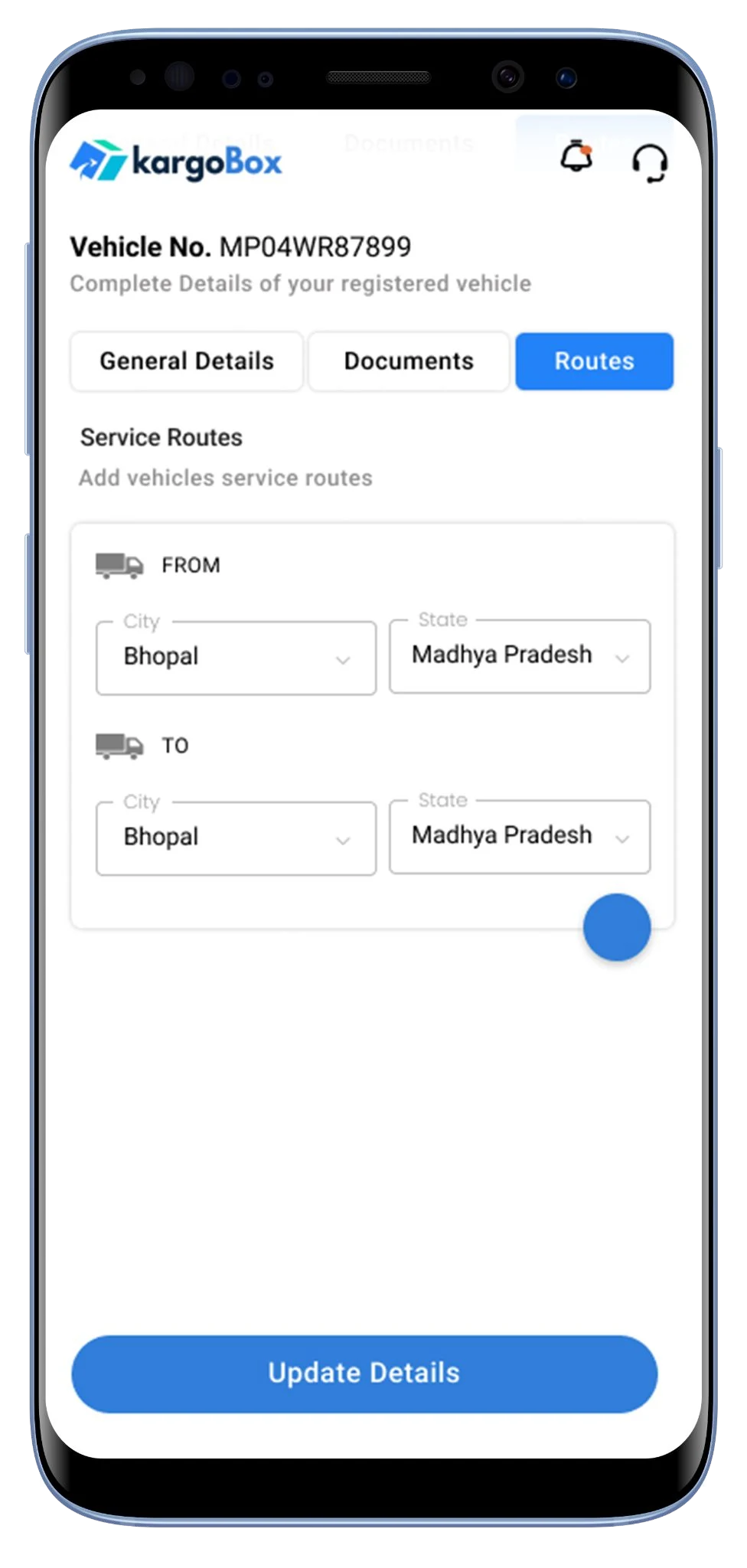 KargoBox app screen 10