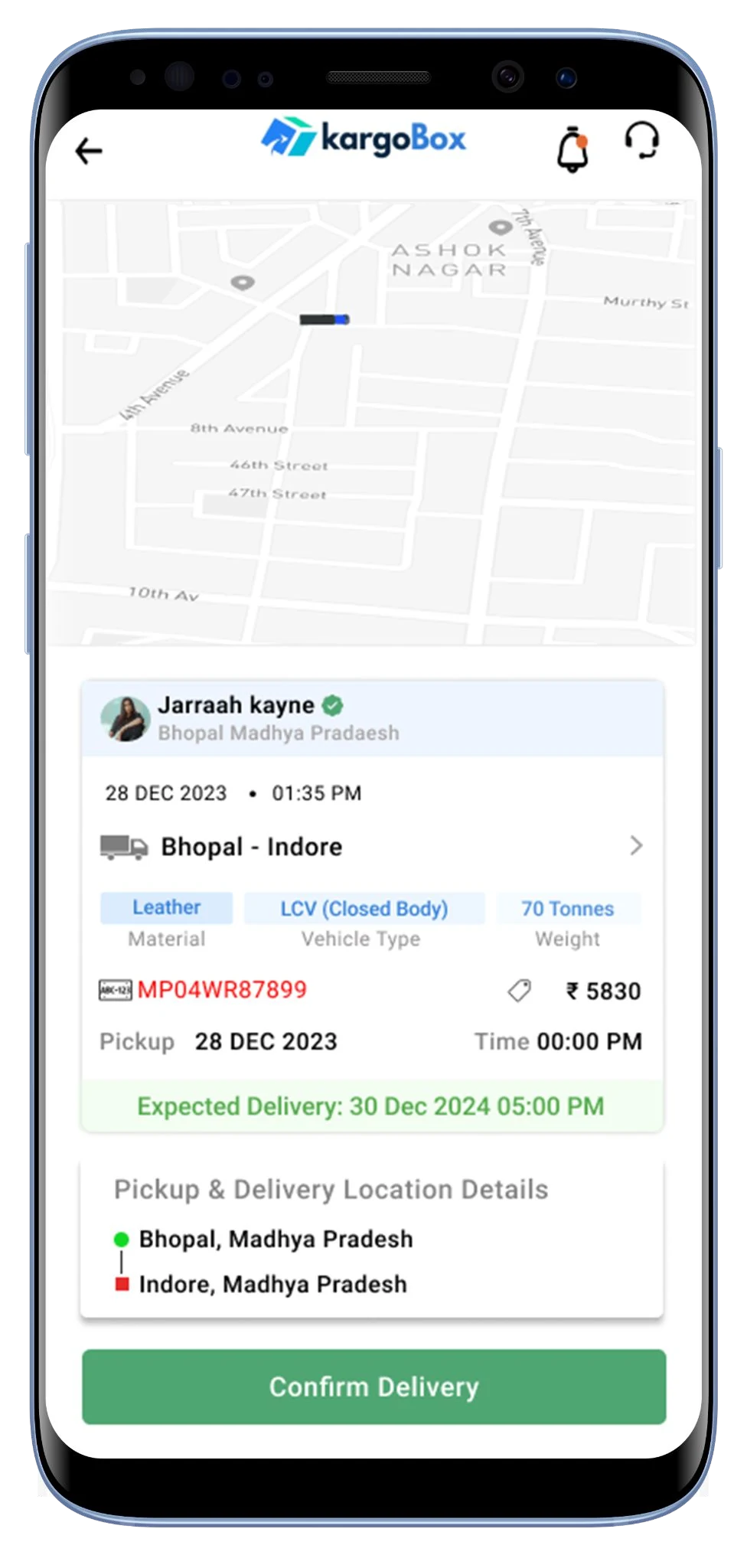 KargoBox app screen 11